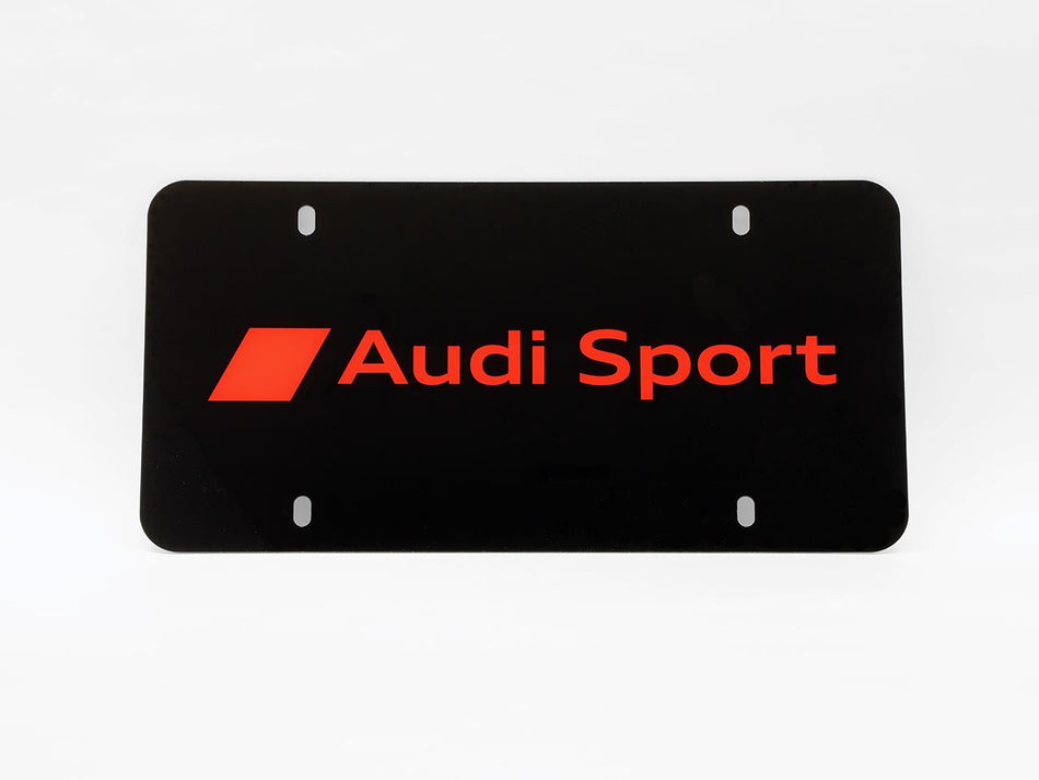 Genuine Audi - Polycarbonate Audi Sport Vanity Plate