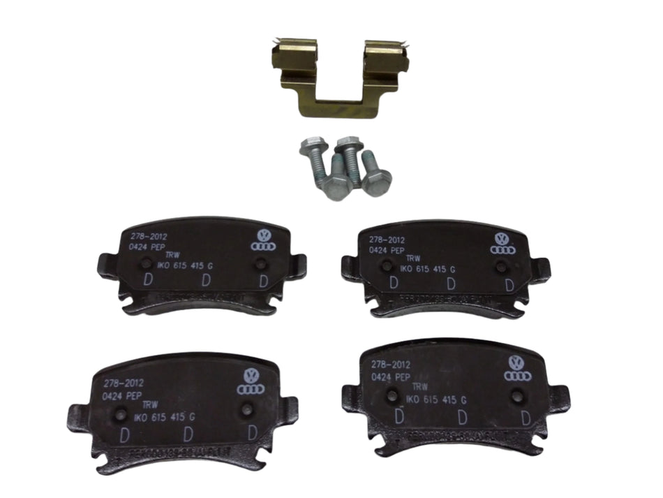 Genuine Audi - Disc Brake Pad Set - Rear - TT 3.2 / TTS / TTRS Mk2
