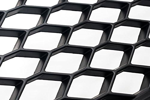 Detail view of German Auto Stuff matte black RS-style honeycomb grille for Audi TT Mk1