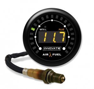 Innovate Motorsports - MTX-L PLUS: Advanced Digital Wideband Air/Fuel Ratio Gauge Kit, 3 ft. Sensor Cable