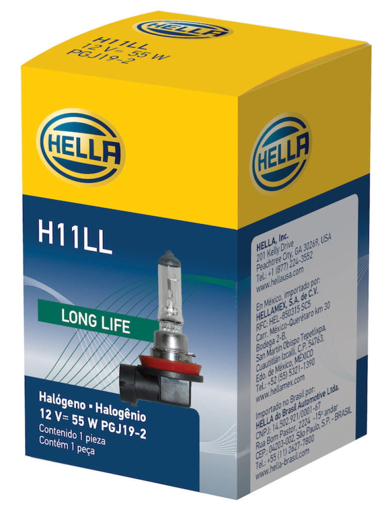 HELLA - H11 12V 55W PGJ19-2 T4 LONG LIFE - Single