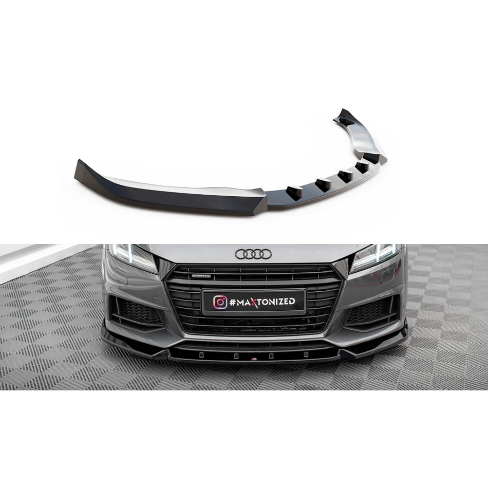 Maxton Design - Front Splitter V.2 - S-Line - TT / TTS Mk3 16-18
