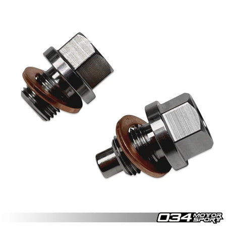 Rear Diff Plug Rounded 034Motorsport - Rear Differential Magnetic Drain Plug Kit - Audi 8J/8P ...